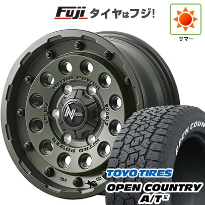 【新品】ハイエース200系 夏タイヤ ホイール４本セット 215/65R16 109/107R トーヨー オープンカントリー A/T III RWL/RBL MID ナイトロパワー H12 ショットガン タクティカルエディション 16インチ