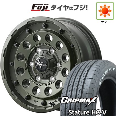 【新品】ハイエース200系 夏タイヤ ホイール４本セット 215/65R16 109/107S グリップマックス スタチャー HC-V RWL（限定） MID ナイトロパワー H12 ショットガン タクティカルエディション 16インチ