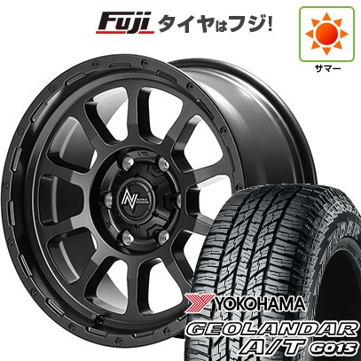 【新品】ハイエース200系 夏タイヤ ホイール４本セット 215/65R16 109/107S ヨコハマ ジオランダー A/T G015 WL/RBL MID ナイトロパワー M10 パーシング バレルブラックエディション 16インチ