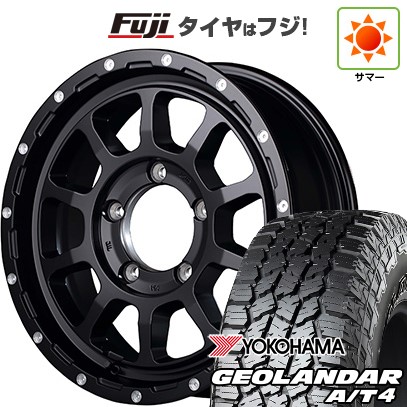 【新品】ジムニー 夏タイヤ ホイール４本セット 185/85R16 ヨコハマ ジオランダー A/T4 G018 WL/RBL MID ナイトロパワー M10 パーシングJ 16インチ