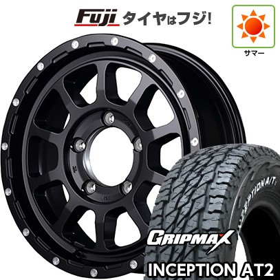 【新品】ジムニー 夏タイヤ ホイール４本セット 175/80R16 グリップマックス インセプション A/TII RWL(限定) MID ナイトロパワー M10 パーシングJ 16インチ