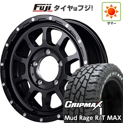 【新品】ジムニー 夏タイヤ ホイール４本セット 185/85R16 グリップマックス マッドレイジR/T MAX RWL(限定) MID ナイトロパワー M10 パーシングJ 16インチ