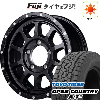 【新品】ジムニー 夏タイヤ ホイール4本セット 175/80R16 トーヨー オープンカントリー A/T III RBL MID ナイトロパワー M10 パーシングJ 16インチ