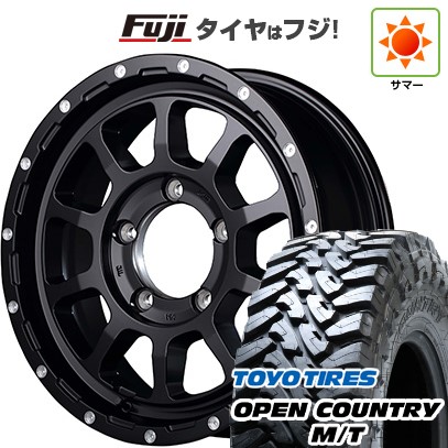 【新品】ジムニー 夏タイヤ ホイール4本セット 195/80R16 トーヨー オープンカントリー M/T MID ナイトロパワー M10 パーシングJ 16インチ