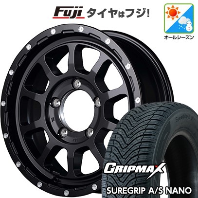 【新品】ジムニー オールシーズンタイヤ ホイール４本セット 175/80R16 グリップマックス シュアグリップ オールシーズン ナノ(限定) MID ナイトロパワー M10 パーシングJ 16インチ