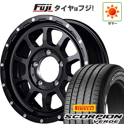 【新品】ジムニーシエラ 夏タイヤ ホイール４本セット 215/70R16 ピレリ スコーピオン ヴェルデ MID ナイトロパワー M10 パーシングJ 16インチ
