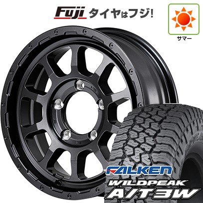 【新品】ジムニー 夏タイヤ ホイール4本セット 175/80R16 ファルケン ワイルドピーク A/T3W MID ナイトロパワー M10 パーシングJ バレルブラックエディション 16インチ