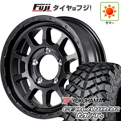【新品】ジムニー 夏タイヤ ホイール4本セット 195/80R16 ヨコハマ ジオランダー M/T+ G001J MID ナイトロパワー M10 パーシングJ バレルブラックエディション 16インチ
