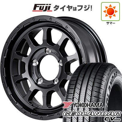 【新品】ジムニー 夏タイヤ ホイール4本セット 175/80R16 ヨコハマ ジオランダー CV G058 MID ナイトロパワー M10 パーシングJ バレルブラックエディション 16インチ