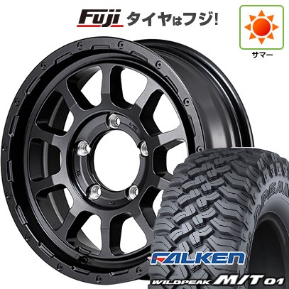 【新品】ジムニー 夏タイヤ ホイール4本セット 185/85R16 ファルケン ワイルドピーク M/T01 MID ナイトロパワー M10 パーシングJ バレルブラックエディション 16インチ