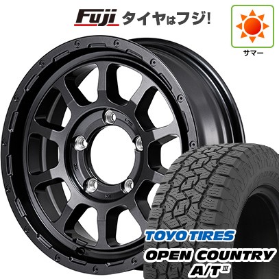 【新品】ジムニーシエラ 夏タイヤ ホイール4本セット 215/70R16 トーヨー オープンカントリー A/T III RWL/RBL MID ナイトロパワー M10 パーシングJ バレルブラックエディション 16インチ