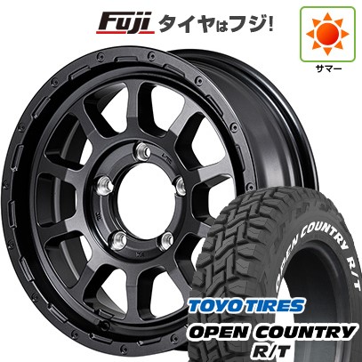 【新品】ジムニーシエラ 夏タイヤ ホイール４本セット 225/70R16 トーヨー オープンカントリー R/T RWL/RBL MID ナイトロパワー M10 パーシングJ バレルブラックエディション 16インチ
