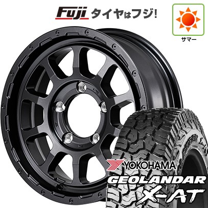 【新品】ジムニーシエラ 夏タイヤ ホイール4本セット 215/70R16 ヨコハマ ジオランダー X-AT G016 MID ナイトロパワー M10 パーシングJ バレルブラックエディション 16インチ