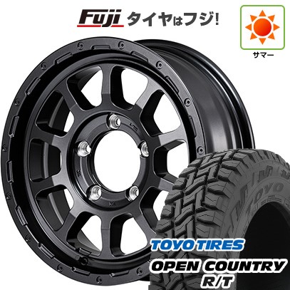 【新品】ジムニーシエラ 夏タイヤ ホイール4本セット 215/70R16 トーヨー オープンカントリー R/T RBL MID ナイトロパワー M10 パーシングJ バレルブラックエディション 16インチ