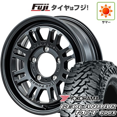 【新品】ジムニー 夏タイヤ ホイール4本セット 185/85R16 ヨコハマ ジオランダー M/T G003 MID ナイトロパワー M16 アサルト 16インチ