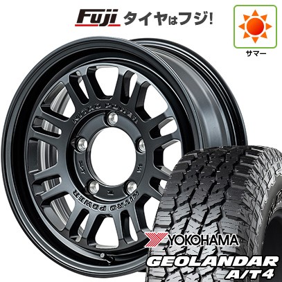 【新品】ジムニー 夏タイヤ ホイール4本セット 185/85R16 ヨコハマ ジオランダー A/T4 G018 WL/RBL MID ナイトロパワー M16 アサルト 16インチ