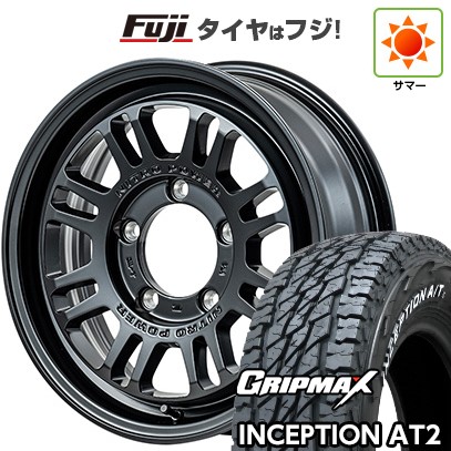 【新品】ジムニー 夏タイヤ ホイール４本セット 175/80R16 グリップマックス インセプション A/TII RWL(限定) MID ナイトロパワー M16 アサルト 16インチ