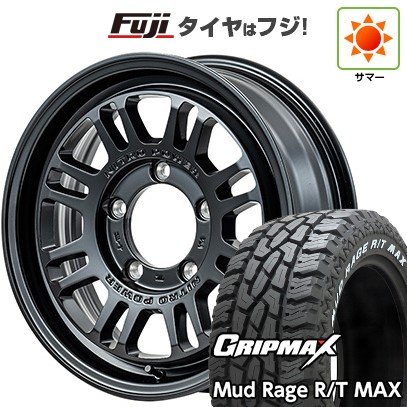 【新品】ジムニー 夏タイヤ ホイール４本セット 185/85R16 グリップマックス マッドレイジR/T MAX RWL(限定) MID ナイトロパワー M16 アサルト 16インチ