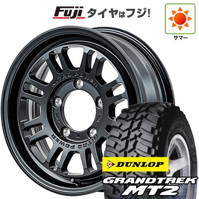 【新品】ジムニー 夏タイヤ ホイール4本セット 195/80R16 ダンロップ グラントレック MT2 MID ナイトロパワー M16 アサルト 16インチ