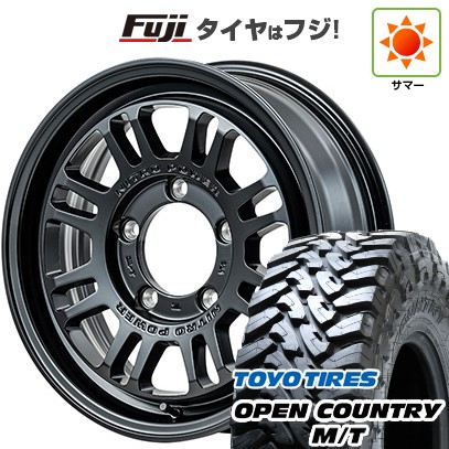 【新品】ジムニー 夏タイヤ ホイール４本セット 195/80R16 トーヨー オープンカントリー M/T MID ナイトロパワー M16 アサルト 16インチ