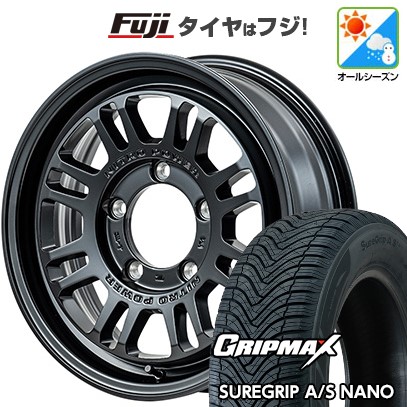 【新品】ジムニー オールシーズンタイヤ ホイール４本セット 175/80R16 グリップマックス シュアグリップ オールシーズン ナノ(限定) MID ナイトロパワー M16 アサルト 16インチ