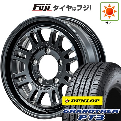【新品】ジムニーシエラ 夏タイヤ ホイール４本セット 215/70R16 ダンロップ グラントレック PT3 MID ナイトロパワー M16 アサルト 16インチ