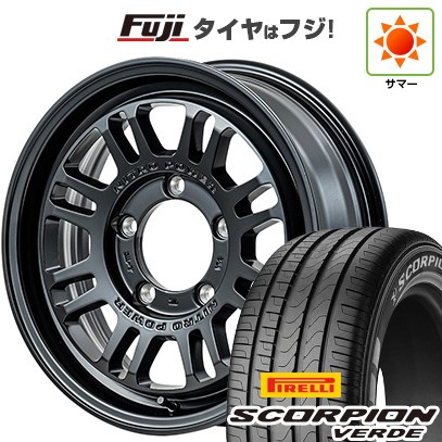 【新品】ジムニーシエラ 夏タイヤ ホイール4本セット 215/70R16 ピレリ スコーピオン ヴェルデ MID ナイトロパワー M16 アサルト 16インチ