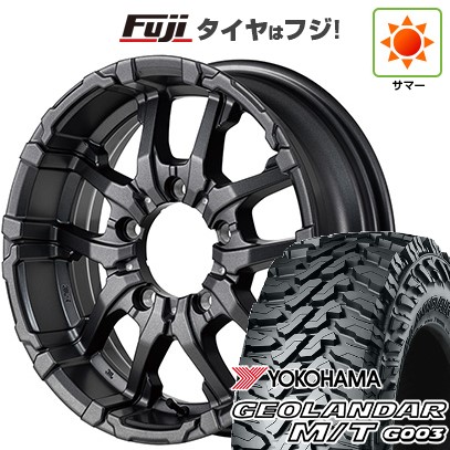 【新品】ジムニーシエラ 夏タイヤ ホイール４本セット 215/70R16 ヨコハマ ジオランダー M/T G003 MID ナイトロパワー M26 クロスファング 16インチ