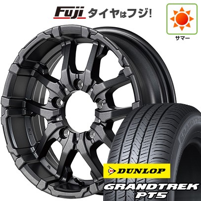 【新品】ジムニーシエラ 夏タイヤ ホイール４本セット 225/70R16 ダンロップ グラントレック PT5 MID ナイトロパワー M26 クロスファング 16インチ
