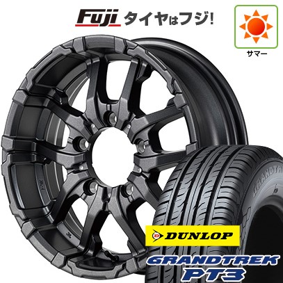 【新品】ジムニーシエラ 夏タイヤ ホイール４本セット 215/70R16 ダンロップ グラントレック PT3 MID ナイトロパワー M26 クロスファング 16インチ