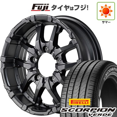 【新品】ジムニーシエラ 夏タイヤ ホイール４本セット 215/70R16 ピレリ スコーピオン ヴェルデ MID ナイトロパワー M26 クロスファング 16インチ