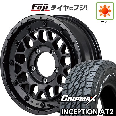 【新品】ジムニー 夏タイヤ ホイール４本セット 175/80R16 グリップマックス インセプション A/TII RWL(限定) MID ナイトロパワー M29 スティンガー 16インチ
