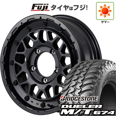 【新品】ジムニー 夏タイヤ ホイール4本セット 185/85R16 ブリヂストン デューラー M/T674 MID ナイトロパワー M29 スティンガー 16インチ