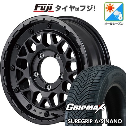 【新品】ジムニー オールシーズンタイヤ ホイール４本セット 175/80R16 グリップマックス シュアグリップ オールシーズン ナノ(限定) MID ナイトロパワー M29 スティンガー 16インチ