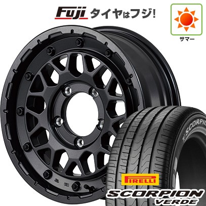 【新品】ジムニーシエラ 夏タイヤ ホイール４本セット 215/70R16 ピレリ スコーピオン ヴェルデ MID ナイトロパワー M29 スティンガー 16インチ