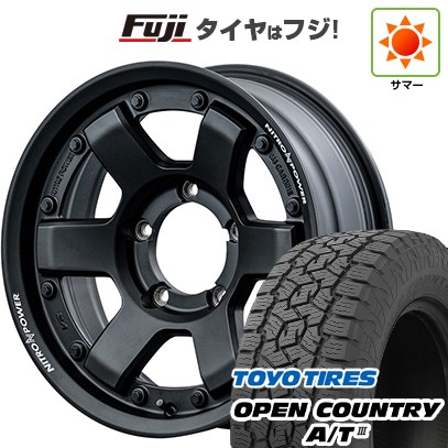 【新品】ジムニー 夏タイヤ ホイール4本セット 175/80R16 トーヨー オープンカントリー A/T III RWL/RBL MID ナイトロパワー M6 カービン 16インチ