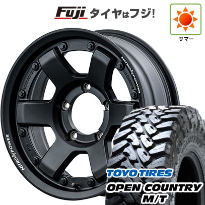 【新品】ジムニー 夏タイヤ ホイール４本セット 195/80R16 トーヨー オープンカントリー M/T MID ナイトロパワー M6 カービン 16インチ
