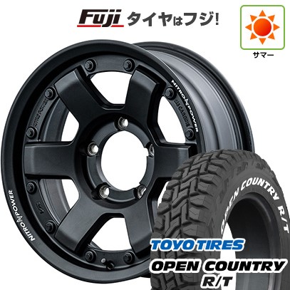 【新品】ジムニー 夏タイヤ ホイール４本セット 185/85R16 トーヨー オープンカントリー R/T RWL/RBL MID ナイトロパワー M6 カービン 16インチ