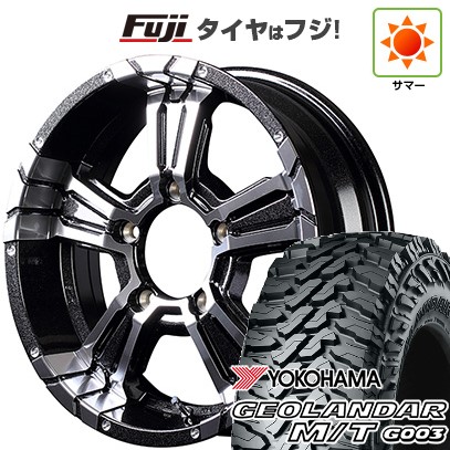【新品】ジムニーシエラ 夏タイヤ ホイール４本セット 225/70R16 ヨコハマ ジオランダー M/T G003 MID ナイトロパワー クロスクロウ 16インチ