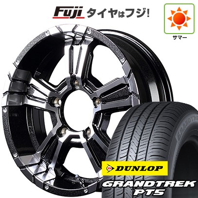 【新品】ジムニーシエラ 夏タイヤ ホイール４本セット 225/70R16 ダンロップ グラントレック PT5 MID ナイトロパワー クロスクロウ 16インチ