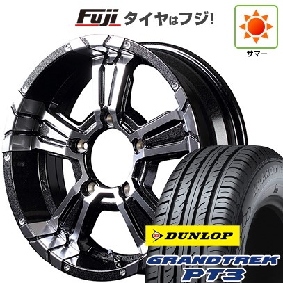 【新品】ジムニーシエラ 夏タイヤ ホイール４本セット 215/70R16 ダンロップ グラントレック PT3 MID ナイトロパワー クロスクロウ 16インチ