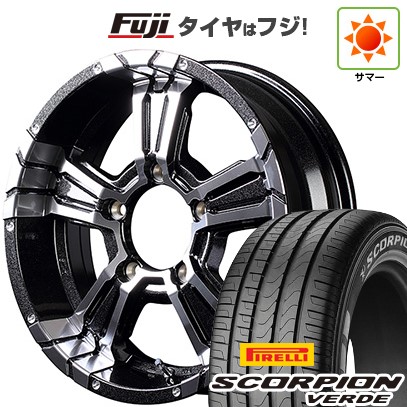 【新品】ジムニーシエラ 夏タイヤ ホイール４本セット 215/70R16 ピレリ スコーピオン ヴェルデ MID ナイトロパワー クロスクロウ 16インチ