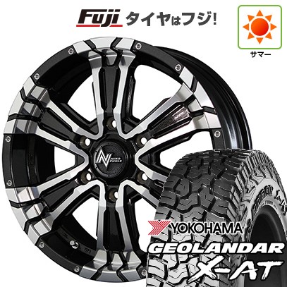 【新品】ハイエース200系 夏タイヤ ホイール4本セット 215/65R16 109/107Q ヨコハマ ジオランダー X-AT G016 OWL MID ナイトロパワー クロスクロウ 16インチ
