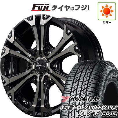 【新品】ハイエース200系 夏タイヤ ホイール4本セット 215/65R16 109/107S ヨコハマ ジオランダー A/T G015 WL/RBL MID ナイトロパワー ジャベリン 16インチ