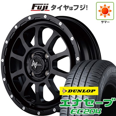 【新品 軽自動車】N-BOX タント スペーシア 夏タイヤ ホイール4本セット 155/65R14 ダンロップ エナセーブ EC204 MID ナイトロパワー M10 パーシングKC 14インチ