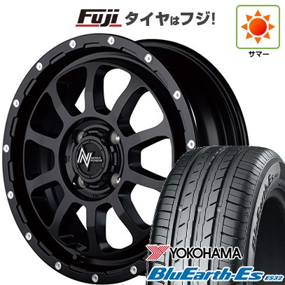 【新品 軽自動車】N-BOX タント スペーシア 夏タイヤ ホイール4本セット 165/55R15 ヨコハマ ブルーアース ES32 MID ナイトロパワー M10 パーシングKC 15インチ