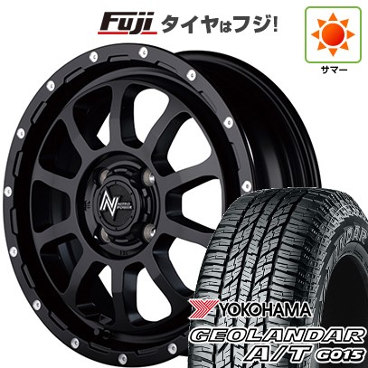 【新品 軽自動車】N-BOX タント スペーシア 夏タイヤ ホイール4本セット 165/55R15 ヨコハマ ジオランダー A/T G015 RBL MID ナイトロパワー M10 パーシングKC 15インチ
