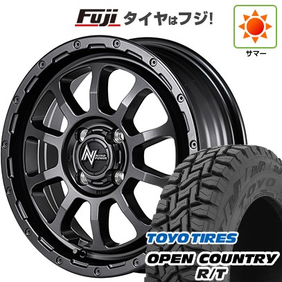 【新品 軽自動車】N-BOX タント スペーシア 夏タイヤ ホイール４本セット 155/65R14 トーヨー オープンカントリー R/T RBL MID ナイトロパワー M10 パーシングKC バレルブラックエディショ 14インチ