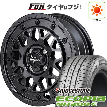 【新品 軽自動車】N-BOX タント スペーシア 夏タイヤ ホイール4本セット 155/65R14 ブリヂストン エコピア NH200 C MID ナイトロパワー M29 スティンガー 14インチ