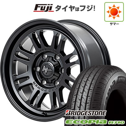【新品】ハイエース200系 夏タイヤ ホイール４本セット 195/80R15 107/105N ブリヂストン エコピア R710 MID ナイトロパワー M16 アサルト 15インチ